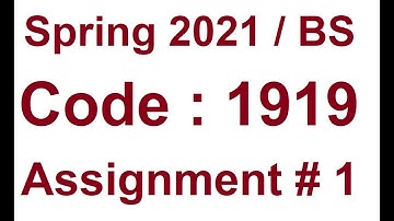 AIOU Solved Assignment No 1 Code 1919 spring 2021 | Baloch Academy