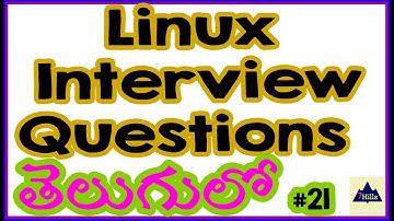 Linux Interview Questions In Telugu | Linux In Telugu | General Purpose Utilities in Linux - Telugu