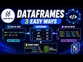🏆 Pandas DataFrames Explained 🚀 Build DataFrames from Lists, Dictionaries & NumPy Arrays