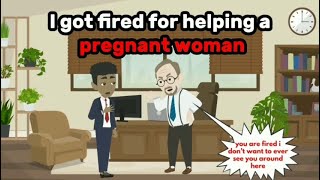 I got fired for helping a pregnant woman#anime 