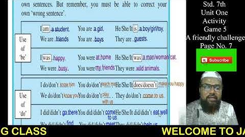 Std. 7th Game 5 : A friendly challenge!