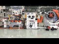 Full automatic elevator parts stamping line by robot press machine and 3 in 1 feeder machine