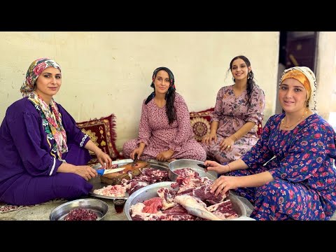 وصفة قاورما على طريقتنا مع خروف احتفالي أجواء قرية كردية