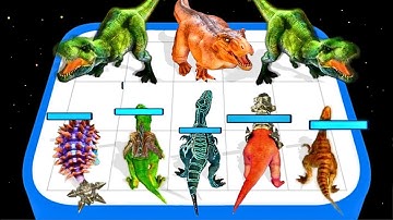 Dino Battle: 3D Merge Games - Merge Master, Merge Battles Max Level Merge Dinosaur Gameplay