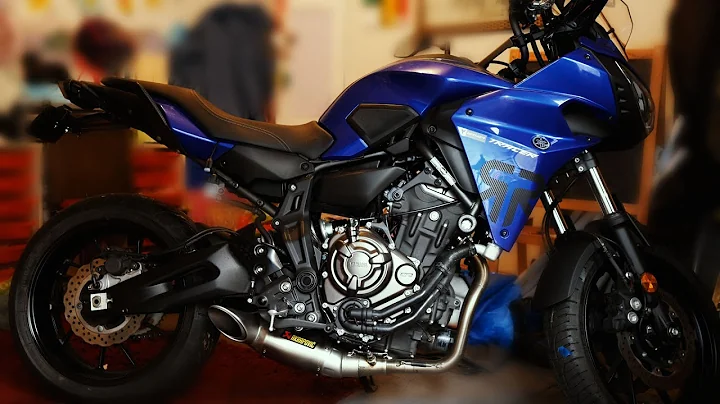 Yamaha Tracer 700 - Titanium Akrapovic Exhaust Full System NO DB Killer