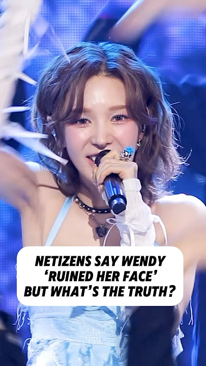 Netizens Say Wendy ‘Ruined Her Face’ — But What’s the Truth? #wendy #kpopnews #kpop #fyp