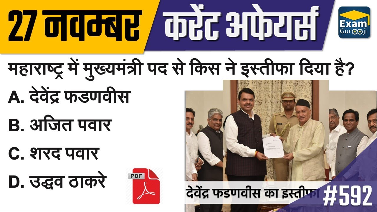 27 November 2019 | Daily Current Affairs | today current affairs 