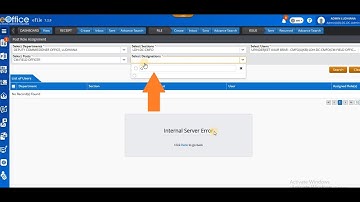 Designation Showing Internal Server Error Issue in Eoffice Version 7.3.9