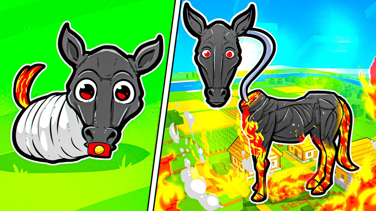 Sobrevivi 100 DIAS como CREEPYHORSE no Minecraft