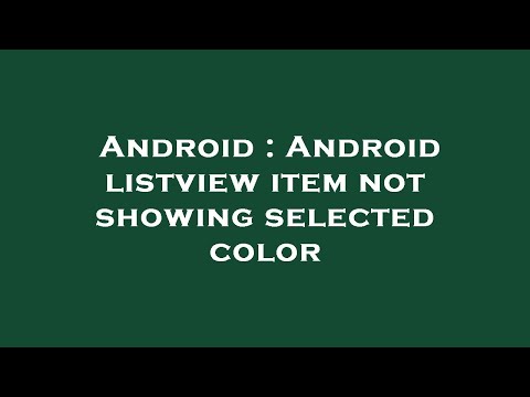 Android : Android