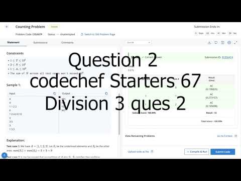 Counting problem codechef Starters 67 Division 3 question 2