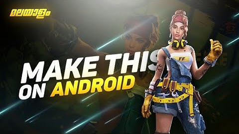 Make this FreeFire Thumbnail on android - FreeFire Thumbnail Tutorial in Malayalam | #FlashGfx