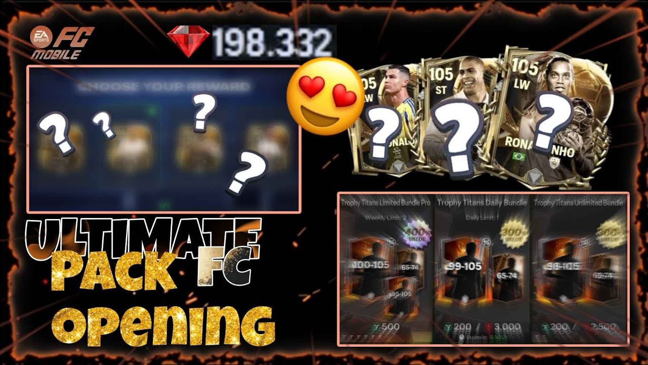 🔥 Trophy Titan & Extra Time Pack Opening in FC Mobile!