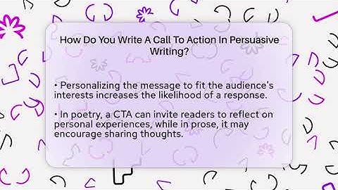 How Do You Write A Call To Action In Persuasive Writing? - The Prose Path