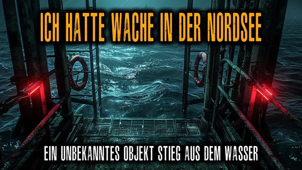 Ich War auf Wache auf einer Ölplattform in der Nordsee  Ein UNBEKANNTES Objekt Stieg aus dem Was