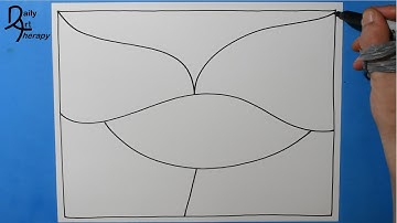 Daily Line Illusion #15 / June 2023 / Spiral Kiss 3D Abstract Pattern / Mesmerizing and Relaxing Art