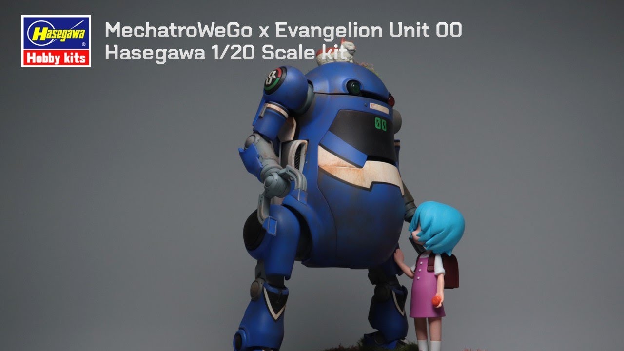 [Full Build] MechatroWeGo x Evangelion Unit 00 with Rei Ayanami -  Hasegawa 1/20 Scale Model Diorama