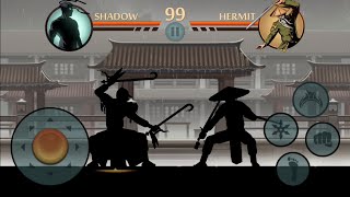 Shadow fight 2 |Shadow vs Hermit| (Damage return) Eclipse mode