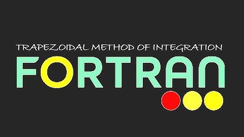 Trapezoidal Rule for Integration in Simply #FORTRAN M.SC Physics