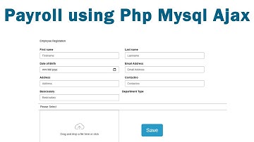 Payroll Management Using Php Mysql Ajax