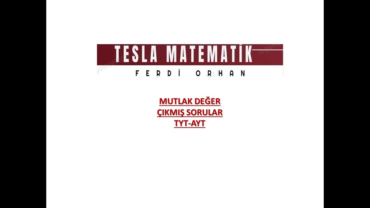 (2025) MUTLAK DEĞER ÇIKMIŞ SORULAR (AYT-TYT-MSÜ-DGS-KPSS LİSANS-KPSS ORTAÖĞRETİM-KPSS ÖNLİSANS)