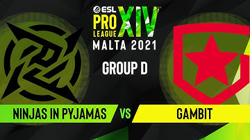 CS:GO - Ninjas in Pyjamas vs. Gambit [Ancient] Map 1 - ESL Pro League Season 14 - Group D