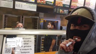 RawGarden Disposable Review Inside Subway 😂Manger Says GetOut!