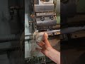 traditional anti vibration during thread machining by Lathe machine #shorts