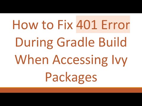 How to Fix 401 Error During Gradle Build When Accessing Ivy Packages