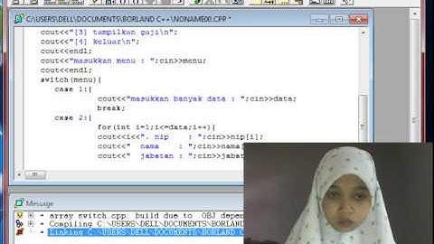 menghitung gaji dengan menu array erna priastuti 12131322 stmik el rahma