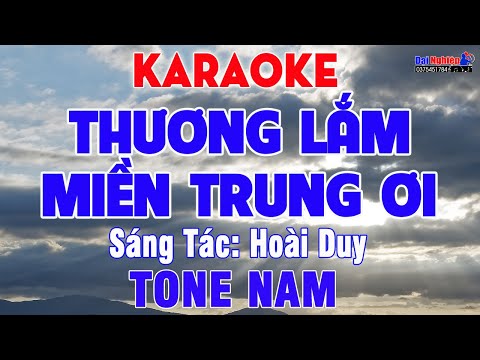 Thương Lắm Miền Trung Ơi Karaoke Tone Nam  Nhạc Sống Thanh Ngân  YouTube