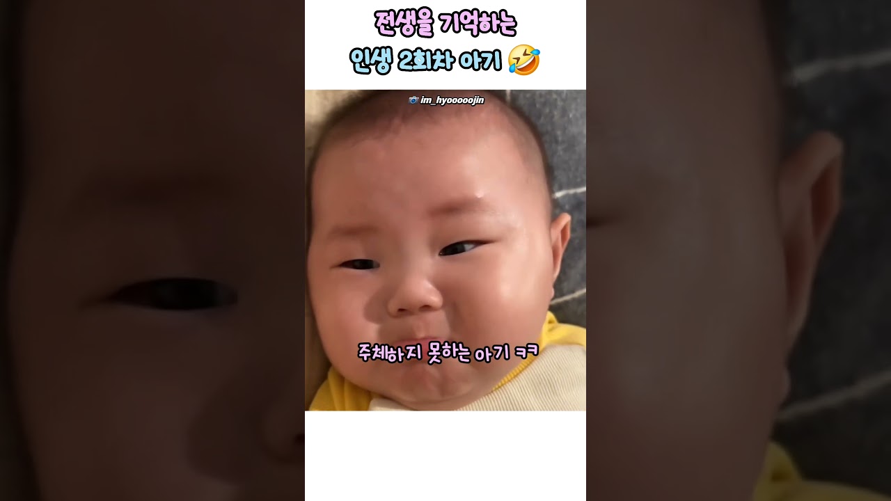 전생을 기억하는 인생 2회차 아기 🤣