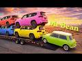 Flatbed Truck Mr Bean | Transportation with Truck - Pothole vs Car #1 - BeamNG.Drive
