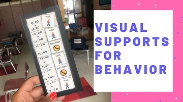 Visual Supports For Behavior Management