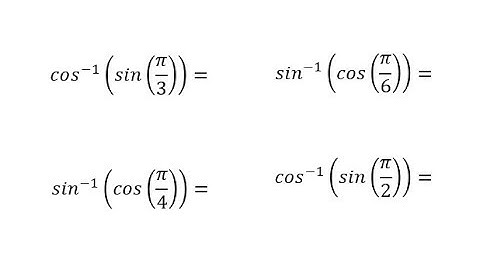 Inverse Trig Function Values of Trig Function Values Using Unit Circle (1st Quad)