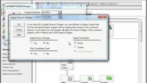 Peachtree Tutorial Statements & Finance Charges Sage Training Lesson 4.9