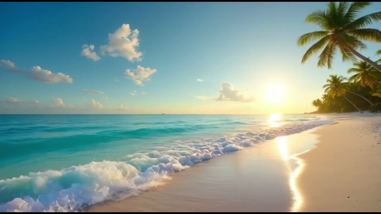 새벽빛 속 치유의 물결 깊은 회복의 아침 파도 Healing Waves in the Dawnlight for Deep Rest 괜찮아 잘 될거야 12Hours 4K