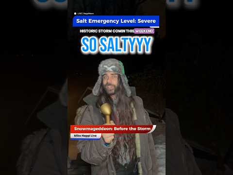 Panic Buying Salt As Winter Storm Approaches 