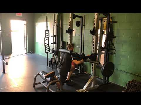 Safety Squat Bar Rear Foot Elevated Split Squat (Rack Assist - Deficit ...