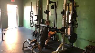 Celebrity Safety Squat Bar Rear Foot Elevated Split Squat (Rack Assist - Deficit) Wealth