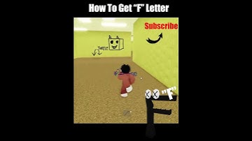 How To Find "F" LetterDead Morph in Find The Backrooms Morphs #roblox #backrooms #shorts