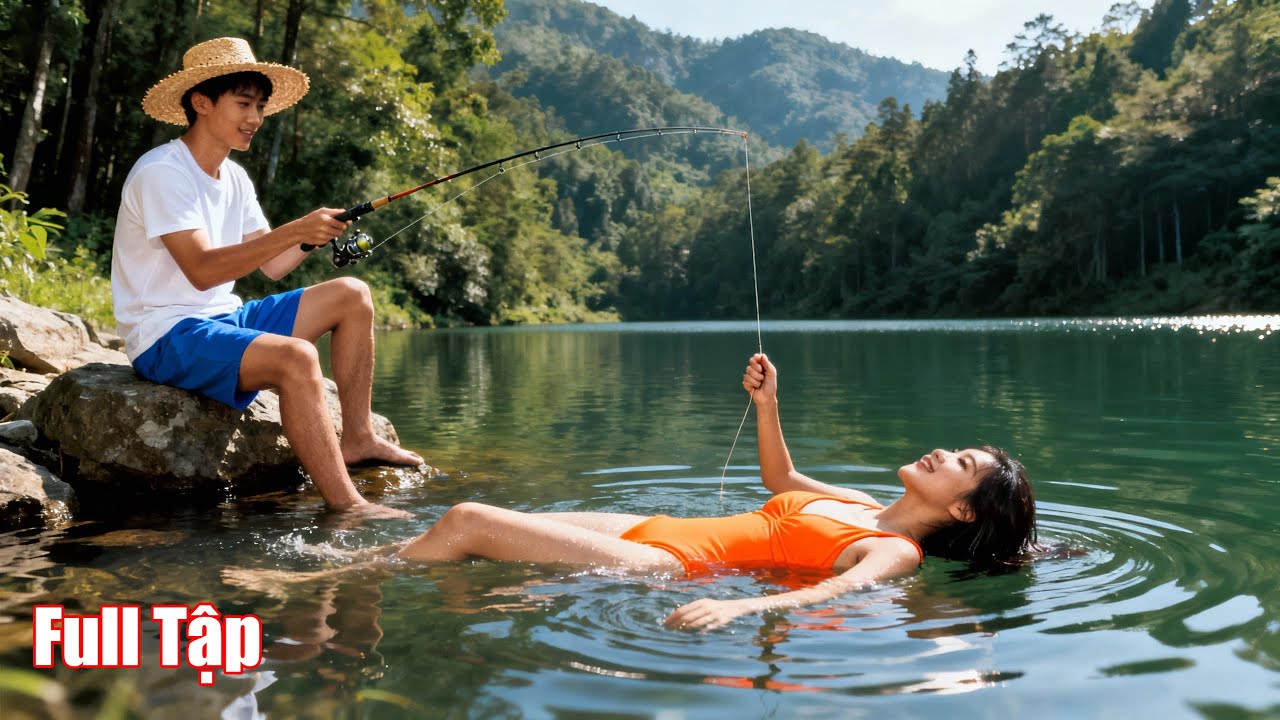 Anh chàng vô công rỗi nghề cầm cần đi câu cá, ai ngờ câu được mỹ nhân ngư và cái kết