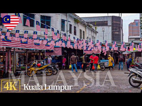 🇲🇾Pasar Chow Kit - Local Wet Market | Kuala Lumpur,  Malaysia | 4K