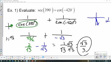 Saxon Advanced Math Lesson 41 Reciprocal Trig Functions; Permutation Notation