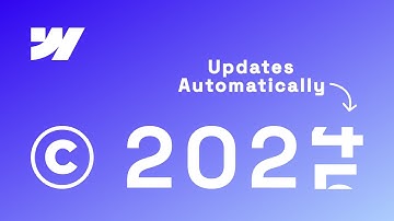Automatically Update Copyright Year in Webflow