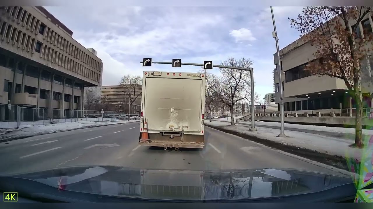 Calgary Downtown Drive 🚗 | Dashcam Ride Taking My Daughter to Badminton Practice