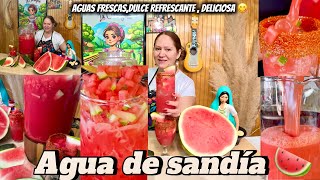 Agua de Sandía 🍉 Refrescante , para fiestas