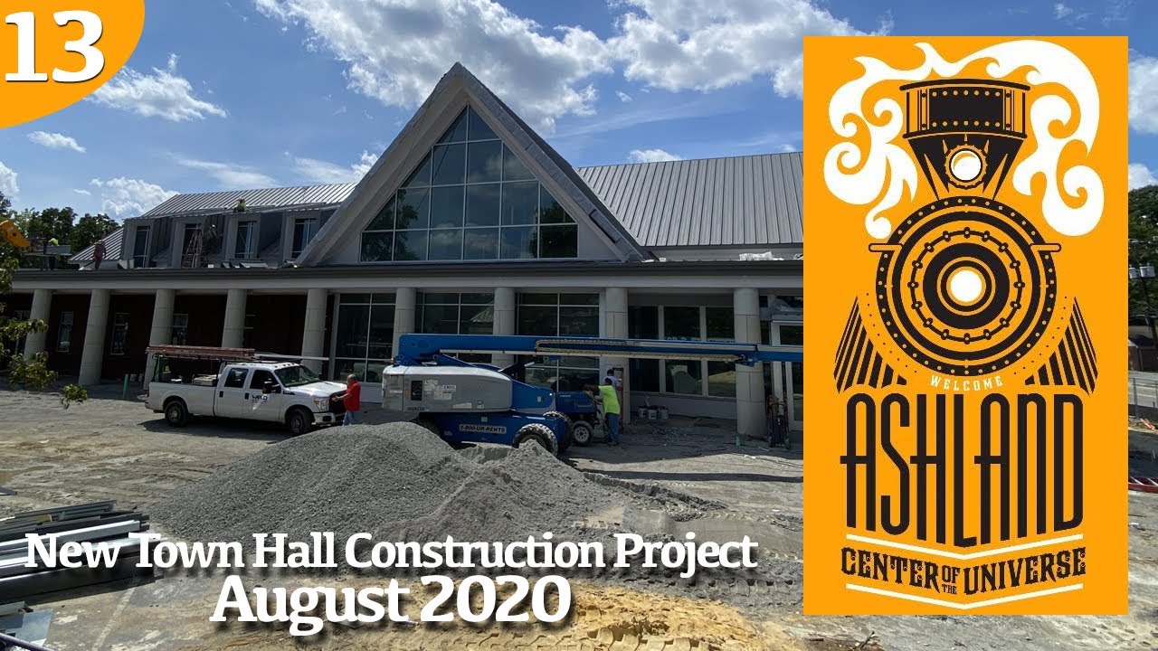 New Town Hall Construction in Ashland Va August 2020 Time Lapse YouTube