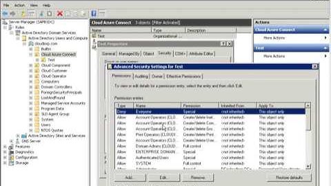 Protected from accidental deletion OU in Windows server 2008 r2