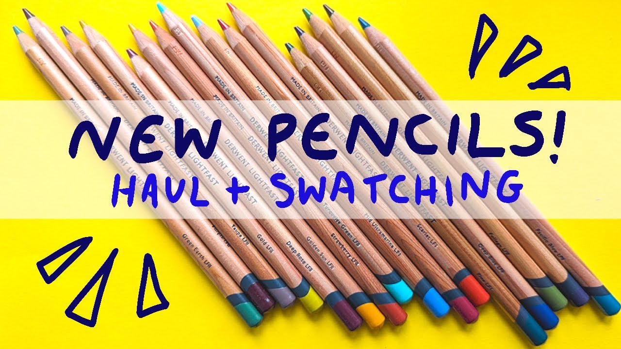 Моя НОВАЯ коллекция карандашей Derwent Lightfast // Обсуждение цветов // Покупки для творчества